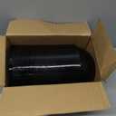 Newtay 50 Pack 32oz Black Disposable Plastic Bowls Plastic Salad Bowls Large Stackable Serving Soup Dinnerware for Birthdays, Weddings, Parties, Festivals