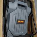 VEVOR Walk-Behind Hand Push Floor Sweeper, 25.6" Sweeping Width Floor Sweeper Manual Non-Electric, 5-Gallon Waste Container, Angle & Height Adjustable Folding Handle for Walkway, Yard, Garage, Patio