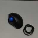TECKNET Pro Wireless Trackball Mouse, Bluetooth Mouse with Ergonomic Thumb Control, USB-C Rechargeable, RGB Light Mice with Adjustable DPI, 3-Device Connectivity (BT or 2.4G),for PC/Mac/Laptop - Black