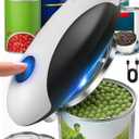 Electric Can Opener, One Touch Safety Automatic Can Opener - Easy Smooth Edge Hands Free, Battery Operated Openers Fits Most Cans, Ideal for Seniors People with Weak Hands & Arthritis