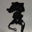 Dlsave Sexy Lingerie for Women Eyelash Lace Mesh Matching Bra and Panty Sets Push Up Lace Bralette 2 Piece Lingerie Set (Medium, Black)