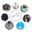 2 x Tueascallk 10 Pcs M4 Stainless Steel Chain and Rope Quick Coupler Links, High Strength and Large Load-Bearing Locking Connector Snaps, 1.65"(L) x 0.9"(w), Link Diameter 0.15"