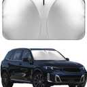 Windshield Sun Shade/car Windshield Sun Shade/car Sun Shade，Thickened, Solid, Strong Support Without Sagging，Suitable for Vehicle Models Such as sedans and SUV，Foldable, Storage Bag (Large)