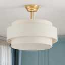 Boho Ceiling Fans with Lights, Coastal Fandelier Chandelier Ceiling Fan, Medium