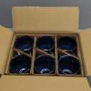 vicrays Coffee Mug Set, 12 Ounce, Set of 6, Ceramic Mug for Men, Women, Unique Glazed Mugs with Handle for Coffee, Tea, Milk, Cocoa, Cereal(blue)