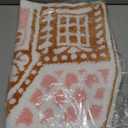 Maasechs Pastel Pink Gingerbread House Bathroom Mat 27.6 x 18.5 Inch Christmas Bath Rug Non Slip Cute Gingerbread Xmas Bathroom Decor Plush Microfiber Doormat for Home Bedroom Shower Floor Living Room