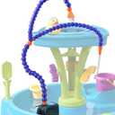 Two Way Water Table Pump Kids Sand Water Play Table Pump with 5FT Charging Cord Splash Fun Summer Outdoor Toddler Activity Accessories Water Game Toys