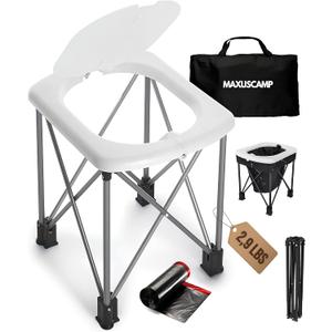 Portable Toilet Camping  Compact Porta Potty & Camp Toilet for Outdoor Use  Lightweight Portable Potty Ideal for Camping, RV Travel, Hiking & Road Trips  Sturdy