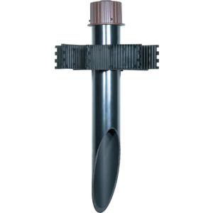 Nuvo Lighting SF76/639 2-Inch by 18-Inch PVC Mounting Post Die Cast Aluminum Cap Durable Outdoor Landscape Pathway Lighting, Old Bronze