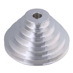 CNBTR 20mm Bore 54mm-150mm Outter Dia Aluminum 5 Slot A Type V-Shaped Pulley 5 Step Pulley Belt 12.7mm Belt Width