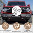 30 Pack 3/8 Inch D Ring Shackles, Galvanized Carbon Steel Screw Pin Anchor Shackles, D-Shackles for Marine, Mining, Forestry, Land Transport, Home Use
