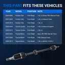 Autoround Front Right CV Axle Shaft Assembly Fit for Toyota Corolla 03-19