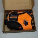 No Pull Dog Harness Adjustable Reflective Oxford Easy Control Medium Large Dog Harness with A Free Heavy Duty 5ft Dog Leash, XL