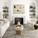 Loloi Layla Collection LAY-13 Antique/Moss 2'-3" x 3'-9" .13" Thick Accent Rug, Soft, Durable, Vintage Inspired, Distressed, Low Pile, Non-Shedding, Easy Clean, Printed, Living Room Rug