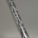 MAYPLUSS Christmas Wrapping Paper Roll - 17IN X 33FT - Santa Claus Gift Wrapping Paper Featuring Merry Christmas Snowflake Reversible HO for Kids, Holiday, New Year