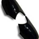 Mirror Caps Gloss Black Compatible with 3er E90 E91 2008-2011 E92 E93 2010-2013, 1er E81 E82 E87 E88 LCI Models Rearview Side Wing Mirror Cover Caps (For 1er E81 E87&3er E90 E91 E92 E93 LCI)