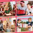 Card Binder 16 Pocket, 1000+ Cards PU Cover Trading Card Binder Side Loading Card Collection Album Holder Folders Pink (Pink and White)