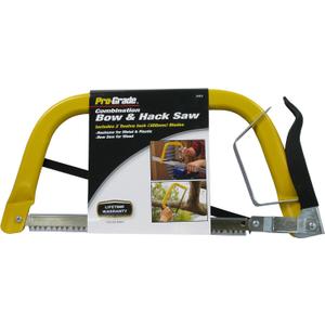 Pro-Grade Tools Combination Bow Saw and  Hacksaw Yellow One Size,31913