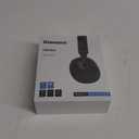 Glamore 2025 Bluetooth Headphones Wireless, Over Ear Active Noise Cancelling with 60H Playtime, Hi-Res Audio, Transparency Mode, Foldable Design Built-in Mic for Travel/Office/Phone/PC - Black