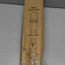 MIXXIDEA Metal Wild Bird Feeder, Squirrel Proof, Hanging 6 Port Tube Transparent Finch Feeder for Attracting Birds in Lawn, Garden, Balcony - Gray