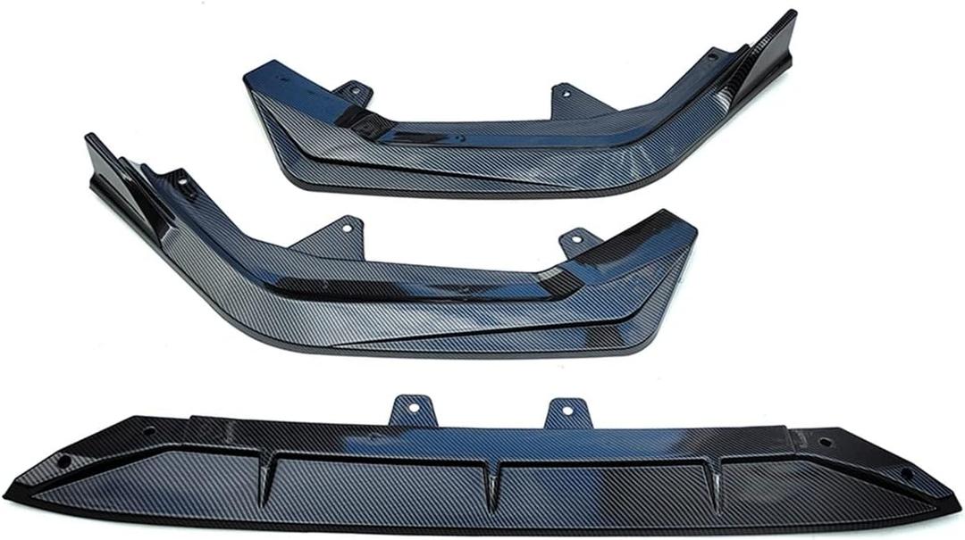 Front Bumper Lip Spoiler Splitter Body Kit Protector Guard Deflector Car Accessories 3PCS Compatible with Civic 2022 11th Sedan(B)