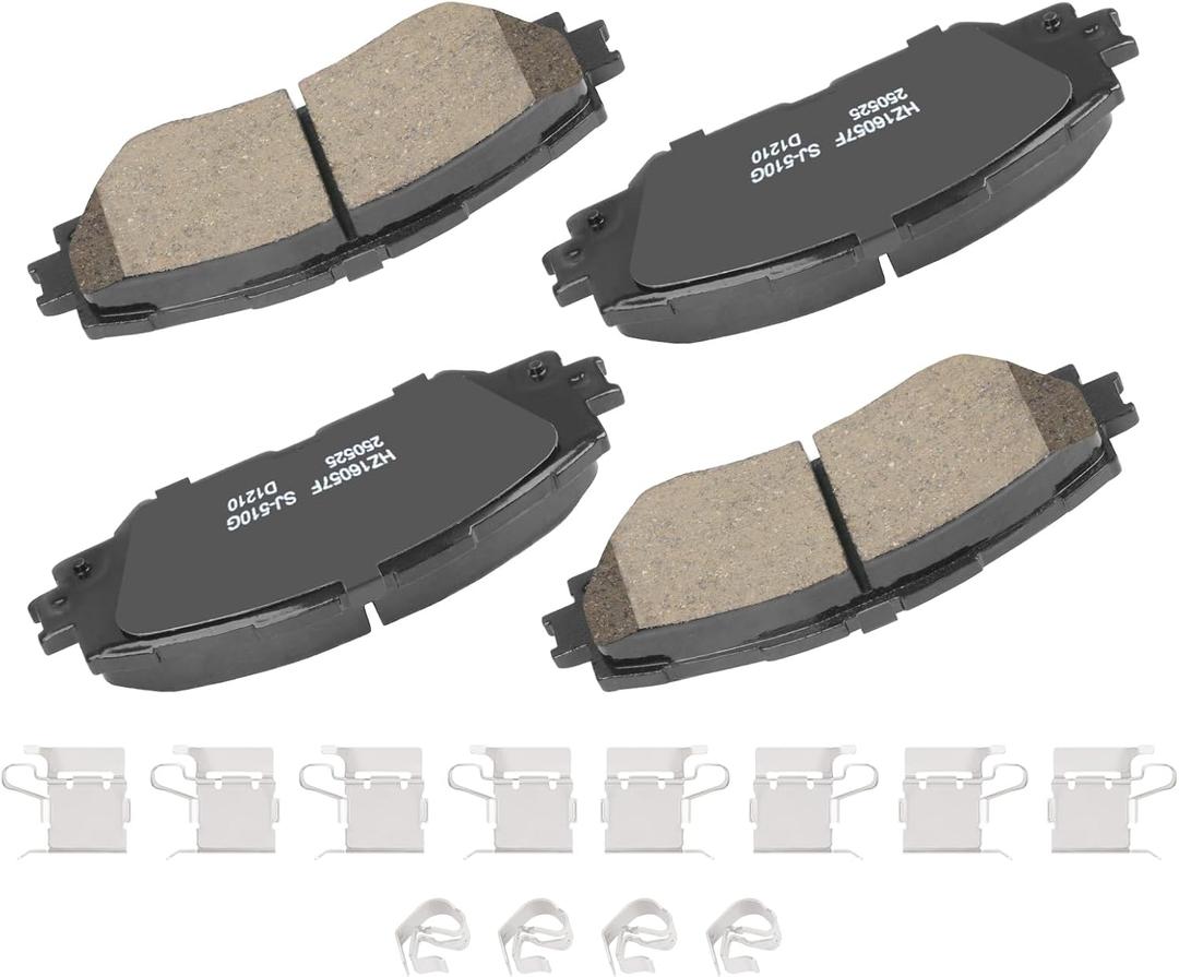 D1210 Front Brake Pads Fit For Toyota RAV4 2006-2008 (2.4L Sport/Limited/Base),Corolla 2019(L,LE,XLE,LE Eco), Pontiac Vibe 2009-2010 1.8L Base, Scion xB 2008-2015, Lexus HS250h 2010-2012