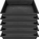 Square Plant Saucer 6 Inch 5 Pack of 6 Heavy Duty Plastic Plant Saucers for Indoors Outdoors, Plant Trays for Pots, Flower Pot No Holes Plant Drip Trays 21" x 21"