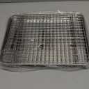 Quarter Sheet Pan with Cooling Rack Set [2 Baking Sheets + 2 Baking Racks], CEKEE Stainless Steel Cookie Sheets for Baking and Wire Rack - Rust & Warp Resistant & Nonstick, Size 12 x 9.8 x 1 Inch