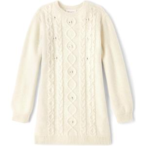 The Children's Place Girls Sweater Dress (Beige) XL