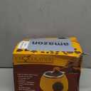 8.45oz Melting Fondue Set,MINI Electric Chocolate Melting Pot,Chocolate Fondue Fountain,Warmer Machine for Milk Chocolate,Cheese,Butter,Candy (Yellow)