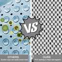 Shower Mat Non Slip, Round Shower Mat for Inside Shower, Non Slip Bathtub Mat, Fast Drying Bath Tub Mats, Loofah Mat for Shower Bathroom, Quick Drying, Resistant (Grey, 32 x 32 Inch)