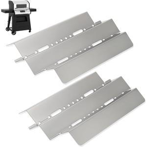 Grill Heat Plates for Nexgrill Neevo 720 Smart Grill Replacement Parts, Stainless Steel Heat Tent for Nexgrill 720-1054 Neevo 720 Propane Gas Digital Grill Burner Cover Parts, 2 Pack