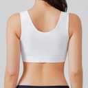 BRABIC Front Closure Post Surgical Compression Everyday Bra for Women Mastectomy with Removable Breast Support Band M
