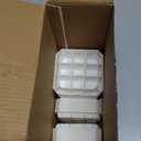 Bed Risers Furniture Risers Heavy-Duty Rectangular Adjustable Block Lift to 3 inches and 4.3 inches Desk, Sofa, Chair Legs, Refrigerator, Washing Machine Support up to 4000 pounds (Square-white-4 Pack)