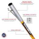 Jameson FG-6-3W FG Series Fiberglass Pole Set with Wire Raiser