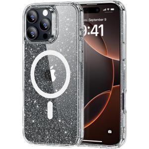 ESR for iPhone 16 Pro Case, Camera Control Cover, Compatible with MagSafe, Shockproof Military-Grade Protection, Magnetic Phone Case for iPhone 16 Pro, Classic Hybrid Case, Clear Shimmer