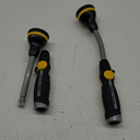Melnor 65173AMZ RelaxGrip 8 Pattern 16" Pivoting Wand Bundle, Metal, Black, Yellow