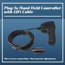 83658 Hand Held Corded Winch Remote Controller Compatible with WARN 9.5ti 9.5cti and 16.5ti Winches Plug-in Handheld Control Device with Rubber Grip and 12 Feet Connector Cable Wire
