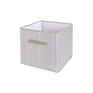 StorageWorks Gray Storage Cubes, 10.5 x 10.5 inchStorage Cube Bins with Handle, Cube Storage Organizer Bins for Shelves and Closet, Collapsible Storage Bins, 4-Pack