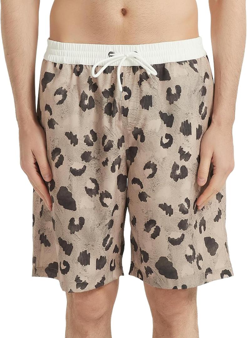 NOMADIKA Mens Swim Trunks Quick Dry Board Shorts Mesh Lining Swimwear Bathing Suits (XL)