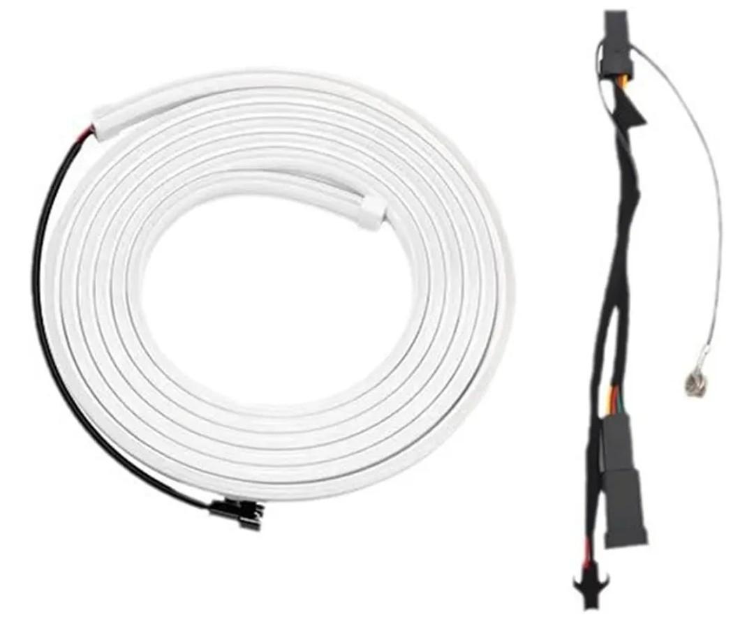 Suitable for 21-23 Tesla 3/Y/S/X Front Trunk Ambient Lighting Modification Light Strips(White,for Model 3 18-20)