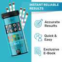Pool Test Strips 8-in-1, 150 Quick and Accurate Pool and Hot Tub Test Strips - Pool Water Testing Kit for Chlorine, Bromine, pH, Hardness, More - All in 1 Swimming Pool Test Strips by JNW