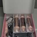 Farery PRO 3-in-1 Thermal Brush Set - Adjustable Temperature, Detachable Curling Brush Heads (1.25", 1.5", 1.77"), Dual MCH, 20s Fast Heating for Quick Volume & Effortless Curls, Rose Pink