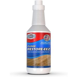 Clean-eez Ultimate Floor Restorer & Polish - Revitalize, Protect, Shine Wood, Laminate, Vinyl, Bamboo, Slate, Terracotta & More (1 Bottle)