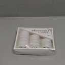 White Unscented Pillar Candles 3-Pack  Dripless & Smokeless, Long-Burning Thick Candles (2",3",4" Heights) for Weddings, Home Decor & Serene Ambiance