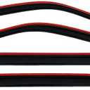 Auto Ventshade [AVS] In-Channel Rain Guards For 2009 - 2024 Dodge Ram 1500 (19-24 Classic Body Only); 2010-2025 Ram 2500 & 3500 Mega/Crew Cabs | Window Vent Visors, 4 pcs. - Smoke | 194109