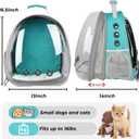 Lollimeow Cat Carrier Backpack, Expandable Bubble Pet Carrier for Cats and Small Dogs, Airline Approved Travel Backpack for Hiking, Walking & Outdoor Adventures - Supports up to 16 lbs