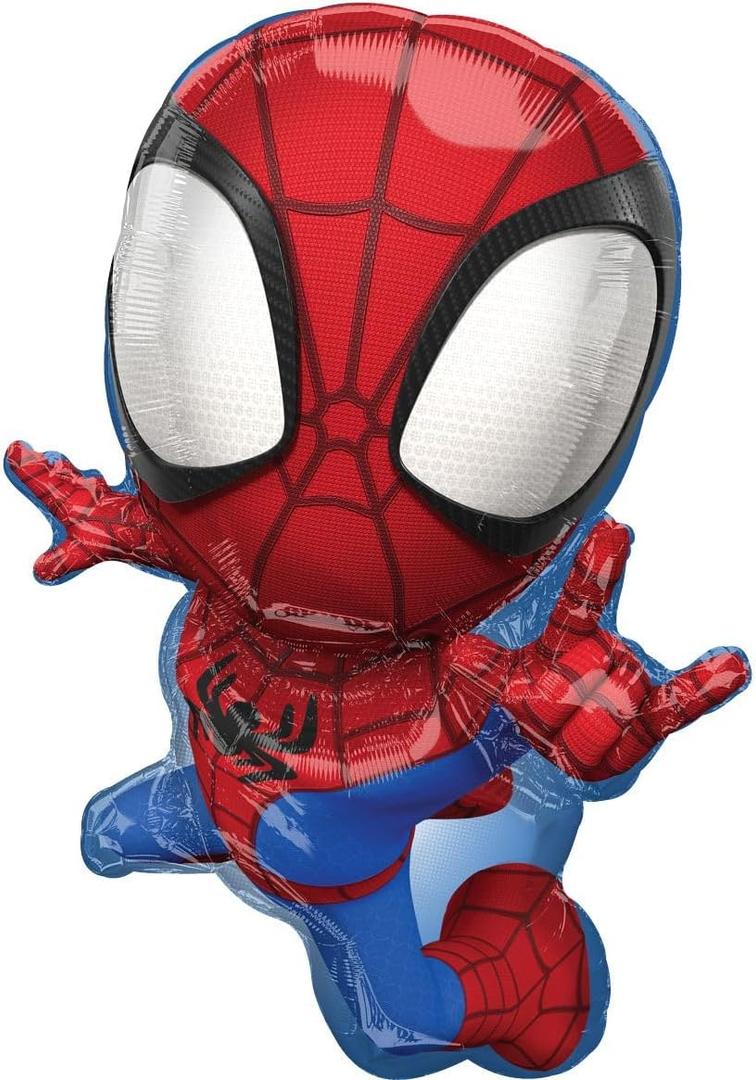 Amscan 29" Spidey & His Amazing Friends Foil Balloon - 1 Count - Red - Character Balloon - Superhero - Children