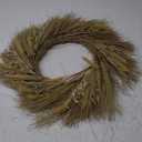 28" Artificial Harvest Wheat & Grass Wreath on Natural Twig Base
