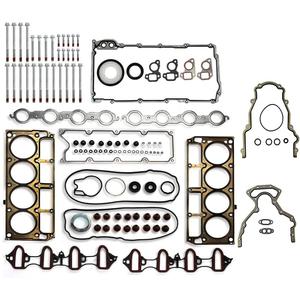 Vincos MLS Full Cylinder Engine Gasket Set with Head Bolts HS26282PT HS26191PT HS54340 CS9284 ES72173 (1st Generation) Compatible with Silverado Tahoe Sierra Yukon Envoy 4.8L 5.3L 2002-2011